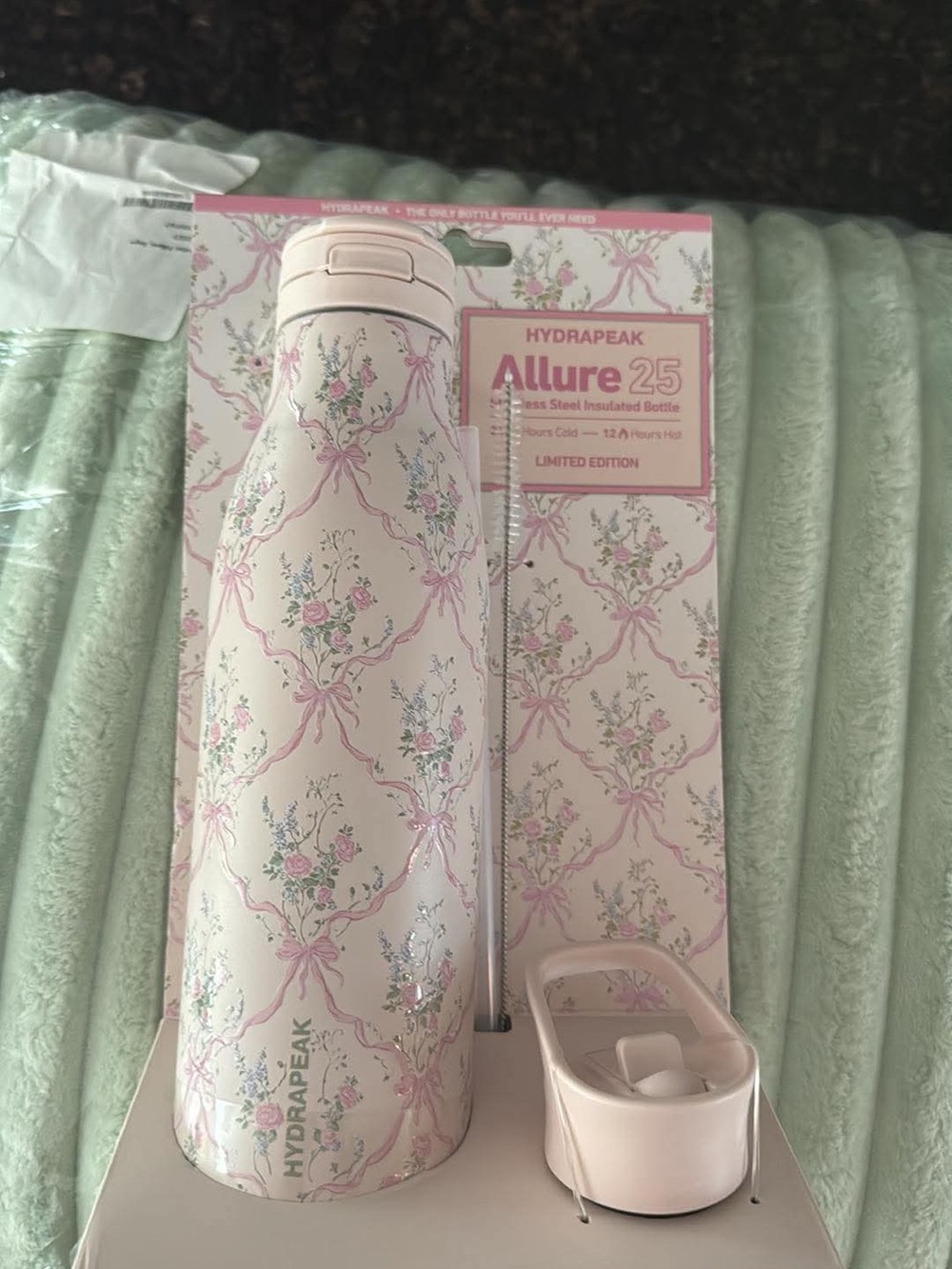 Allure Pink Floral “LoverShack Inspo” Stainless Steel Insulated Bottle